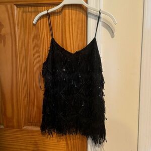 NWOT Black sequin camisole